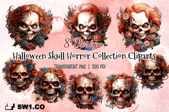 Download Halloween Skull Horror Scary Clipart - Horror Collection