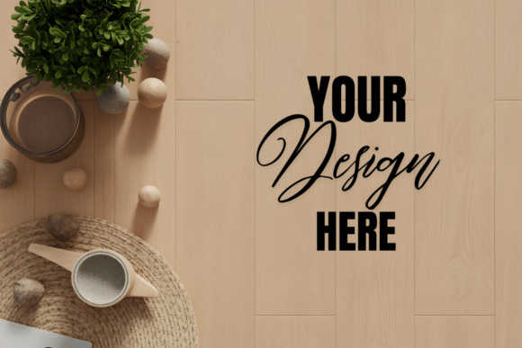 Download Wooden Floor Flat Lay Mockup - Premium Resources