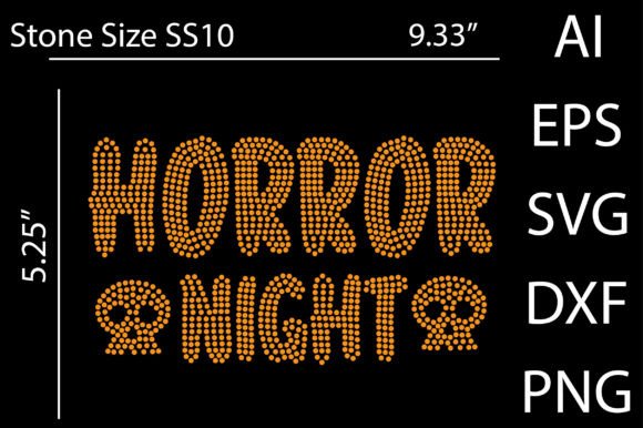 Download Horror Night Rhinestone Design - Horror Collection