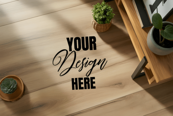 Download Wooden Floor Flat Lay Mockup - Premium Resources
