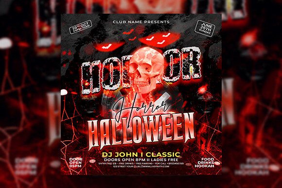 Download Halloween Horror Night Party Flyer - Horror Collection