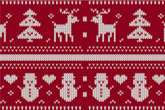 Download Christmas Seamless Knitted Pattern - Premium Resources